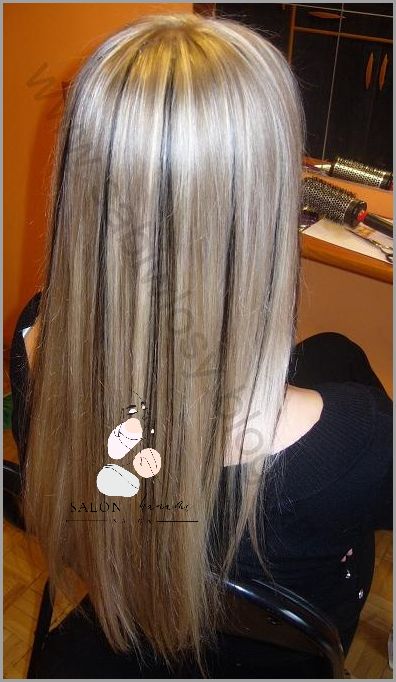 Cudowne Czarne Włosy Z Pasemkami Blond!