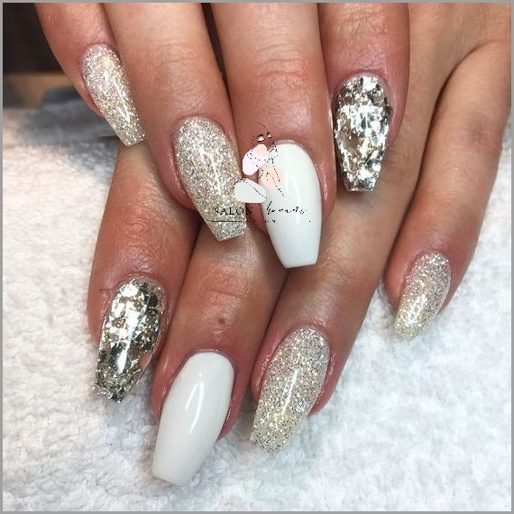 Efekt Wow! Paznokcie Bordowe Z Brokatem!