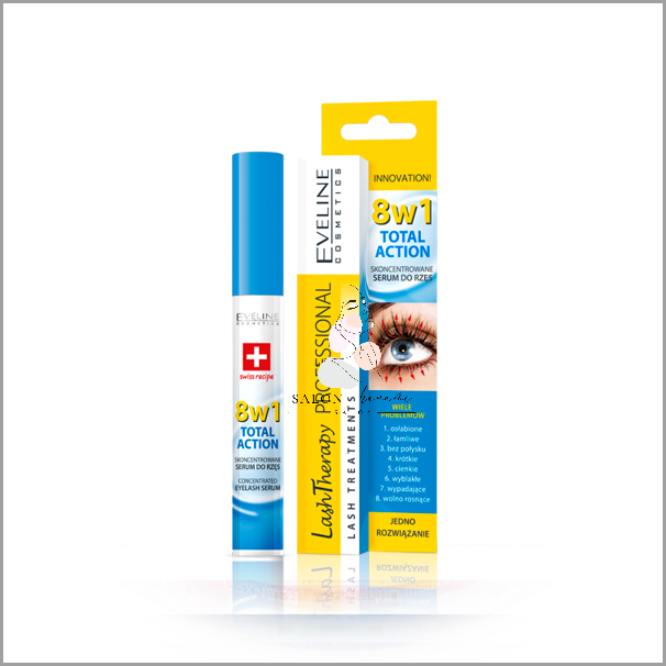 Eveline Total Action: Serum 8w1 Stymulujące Wzrost Rzęs!