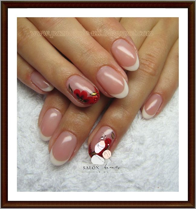 Królewska Manicure Z Czerwonym Akcentem!