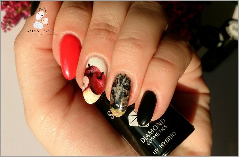 Królewska Manicure Z Czerwonym Akcentem!