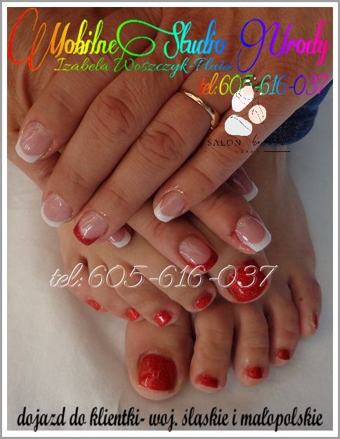 Królewska Manicure Z Czerwonym Akcentem!