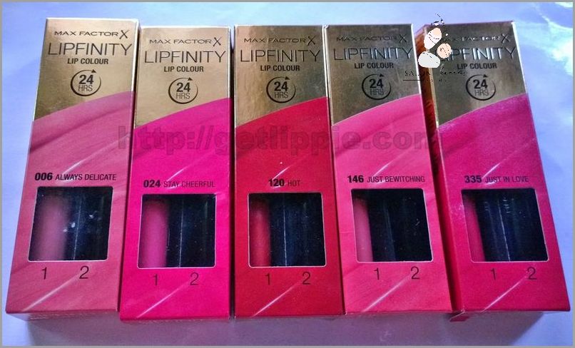 Uwielbiasz Max Factor Lipfinity Kolory?
