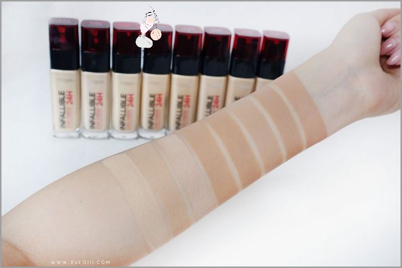 Zobacz swatche korektora Loreal Infallible!