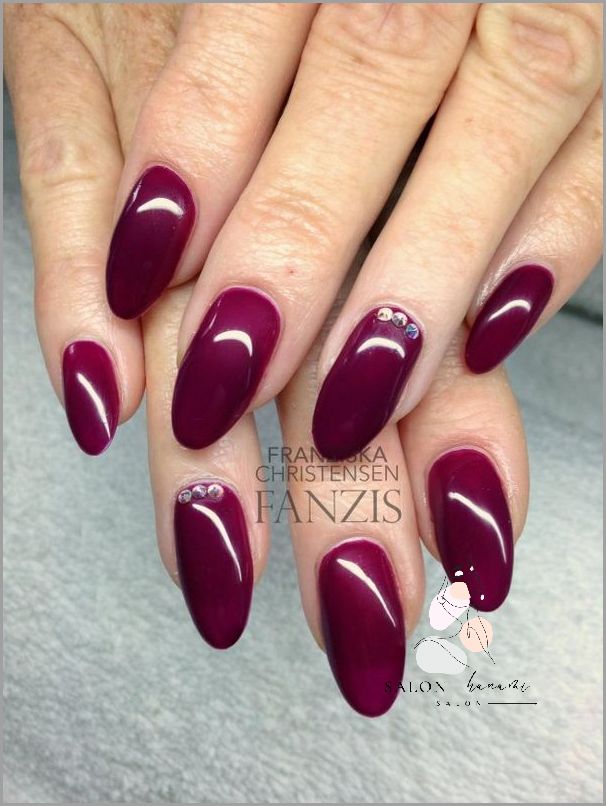 Bordowe Paznokcie Ze Zlotym - Przepiękna Inspiracja!
