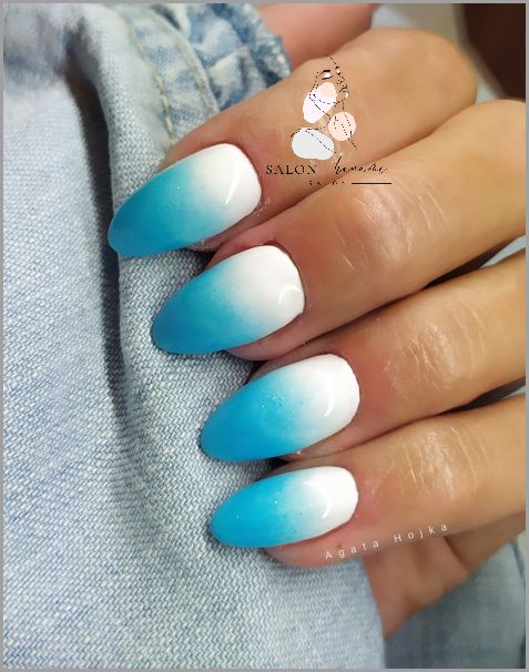 Ekscytujące Ombre Niebieskie Paznokcie! Ekscytujące Ombre Niebieskie Paznokcie!