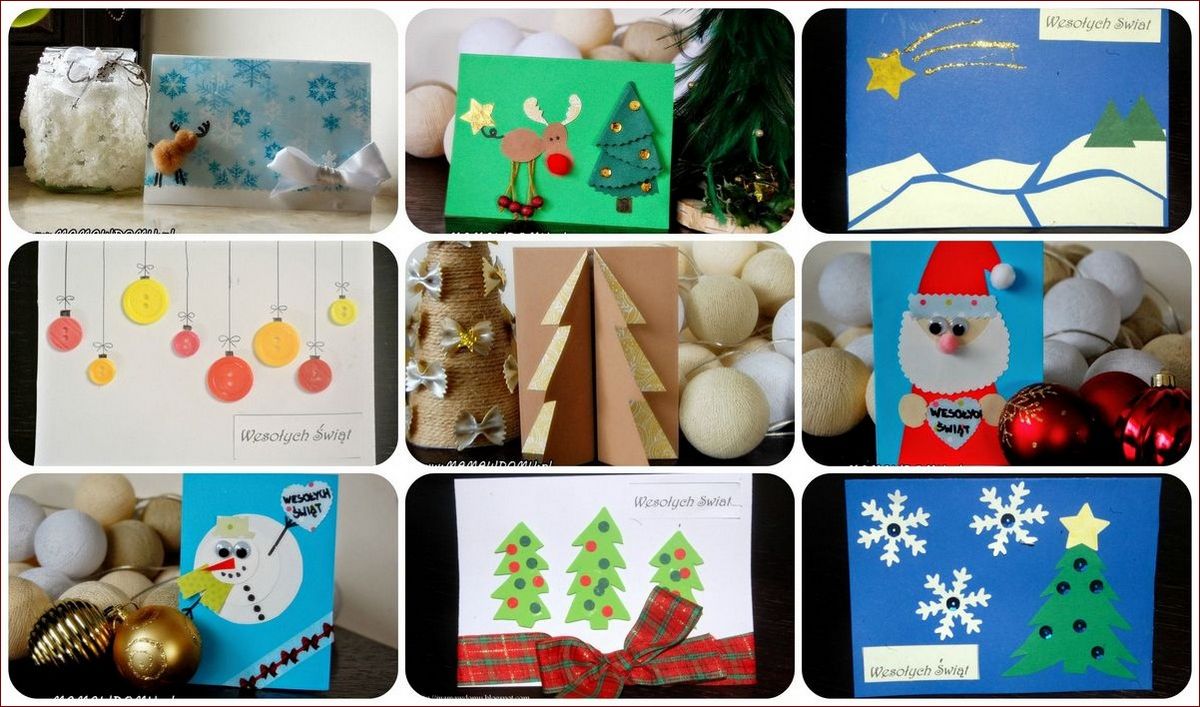Kartki świąteczne DIY dla dzieci - Kreatywna zabawa budująca więzi rodzinne