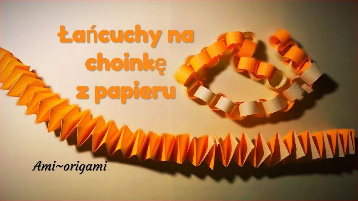 Łańcuchy na choinkę z papieru - stworzone własnymi rękami dla niepowtarzalnego blasku świąt