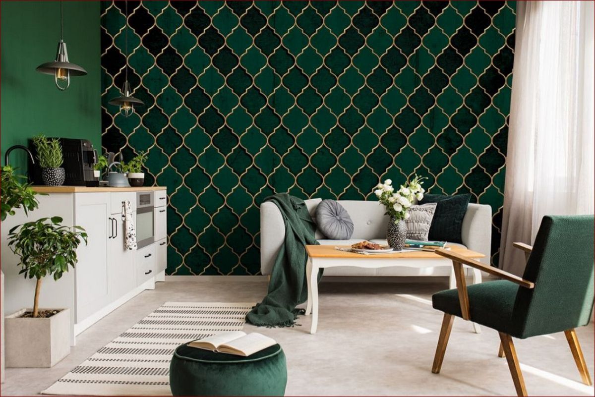 Łazienka w butelkowej zieleni - naturalne piękno i styl w jednym wnętrzu