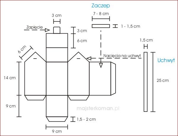 Lampion adwentowy - szablon PDF do pobrania. Instrukcja krok po kroku