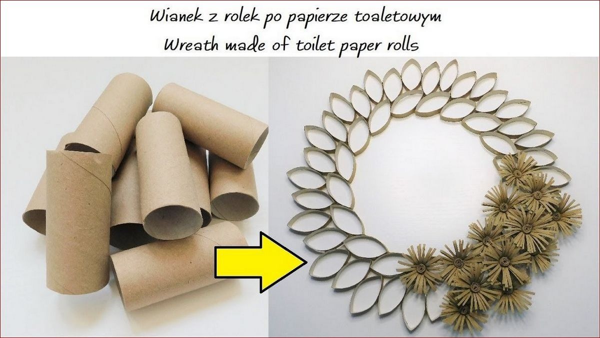 Ozdoby z rolek po papierze - genialne DIY na recykling z nutą kreatywności