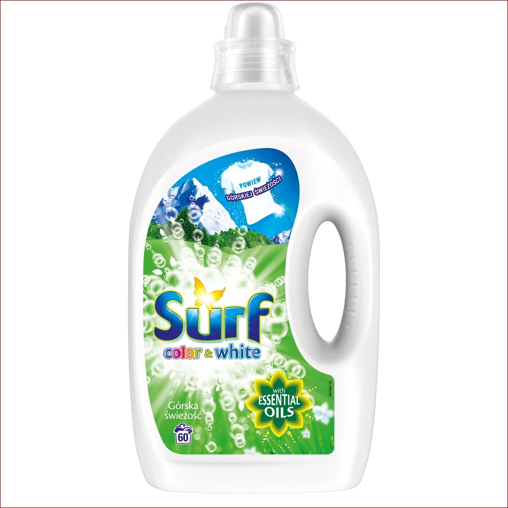 Płyn do prania Surf - Niezrównana moc czyszczenia i delikatność dla Twojego ubrania