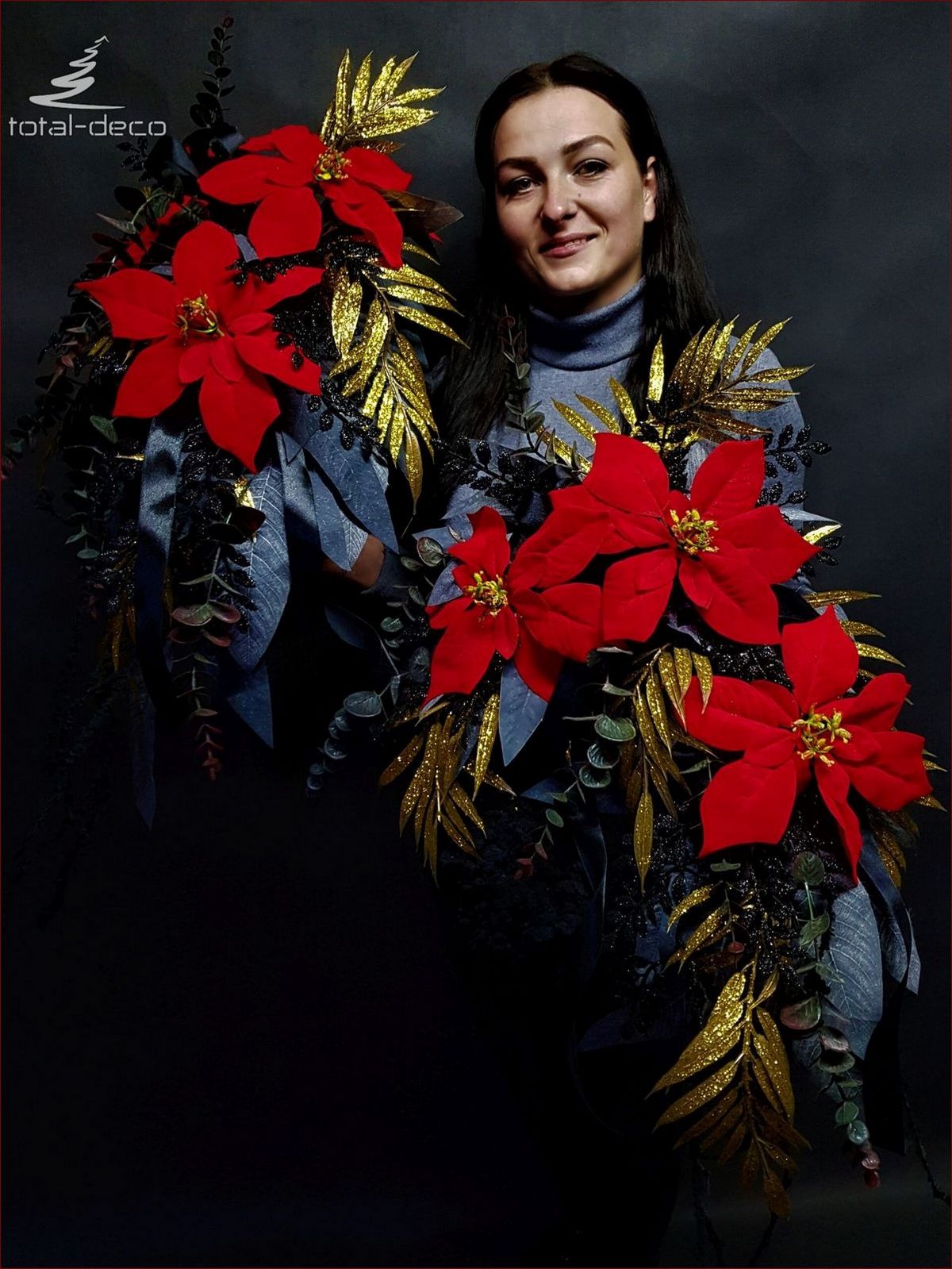 Stroik z gwiazdą betlejemską - Stworzy świąteczny nastrój w Twoim domu!