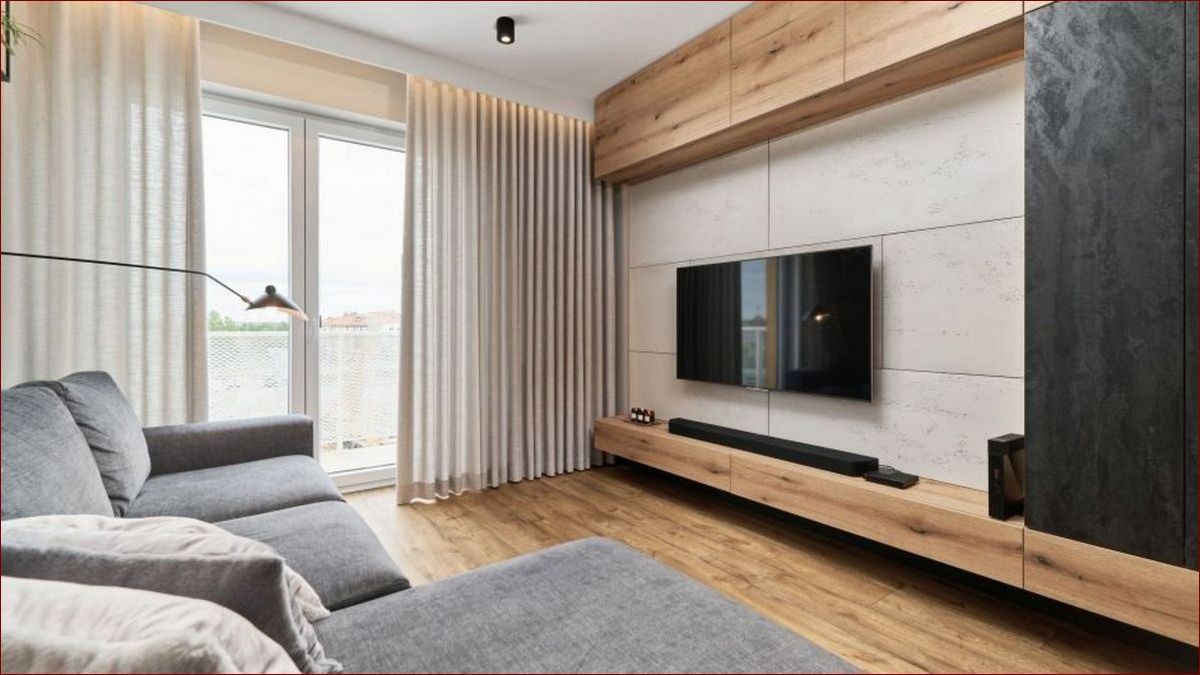 Tapeta za telewizorem inspiracje - Jak efektownie wystylizować ścianę za TV?