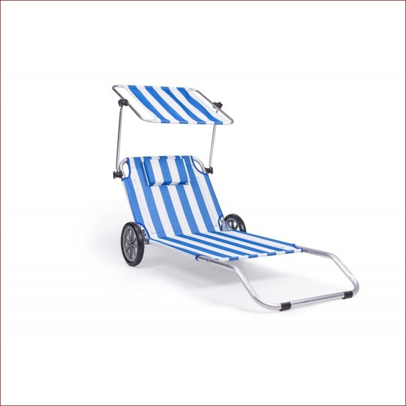 Leżak plażowy na kółkach - praktyczny mebel do ogrodu i na plażę