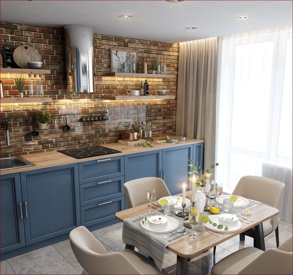 Niebieskie fronty kuchenne: Odkryj tajemnicę elegancji i harmonii w Twojej kuchni