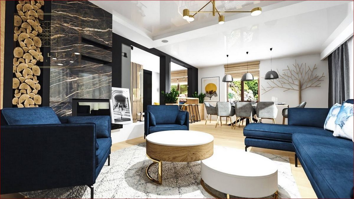 Nowoczesny salon z jadalnią aranżacje: Odkryj magię otwartej przestrzeni () Nowoczesny salon z jadalnią aranżacje: Odkryj magię otwartej przestrzeni