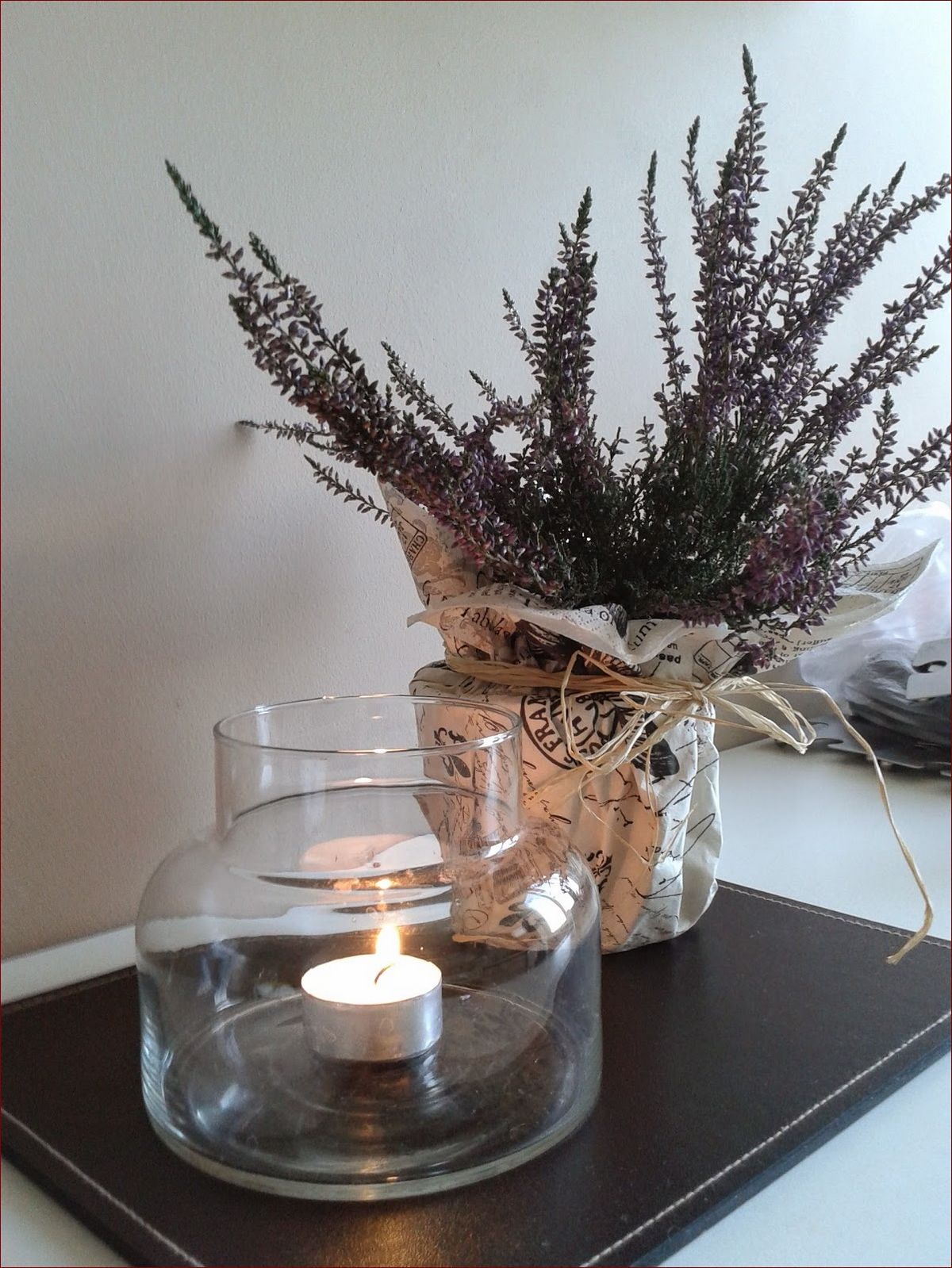 Wrzos na stole - niebanalny sposób na piękną dekorację stołu () Wrzos na stole - niebanalny sposób na piękną dekorację stołu