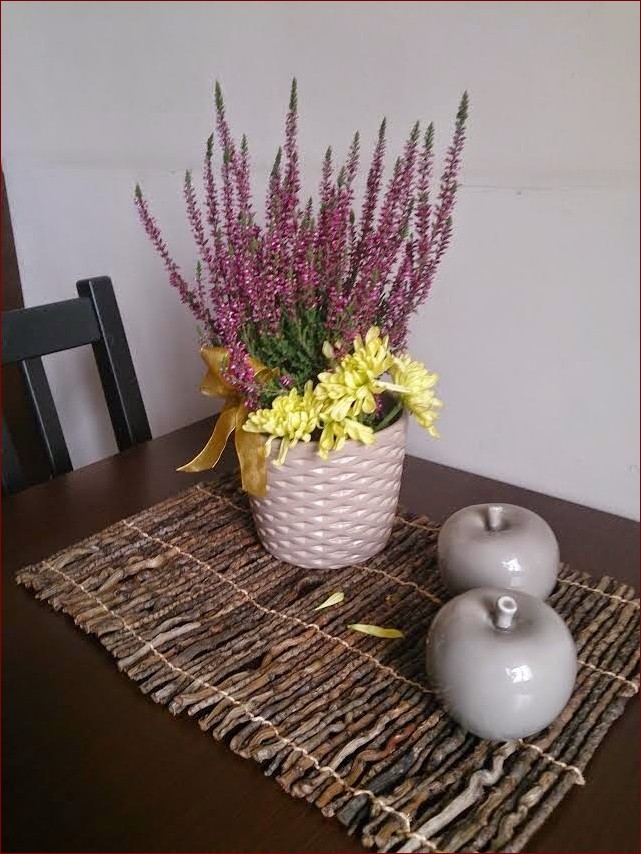 Wrzos na stole - niebanalny sposób na piękną dekorację stołu () Wrzos na stole - niebanalny sposób na piękną dekorację stołu