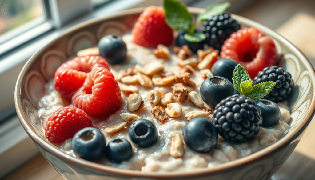 owsianka z owocami leśnymi